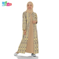 Ulikids Gamis Anak Perempuan Set hijab Motif Batik Nusantara Maxmara Premium Termurah Terlaris Dan Terbaru Lebaran 2024