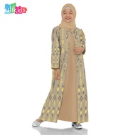 Ulikids Gamis Anak Perempuan Set hijab Motif Batik Nusantara Maxmara Premium Termurah Terlaris Dan T