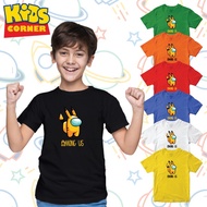 Baju Premium Cotton AMONG US Short Sleeve T Shirt Budak Boys Girls Kids T-Shirt Tee Shirts Unisex Fashion Pakaian Borong