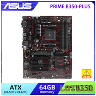 [LOTECH] Asus Prime B350-Plus ATX DDR4 AMD B350 Used Motherboard AM4 Socket Supports for Ryzen 5 240