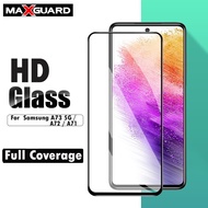 MAXGUARD - HD Plus Full Cover Tempered Glass Screen Protector For Samsung A73 5G / A72 / A71