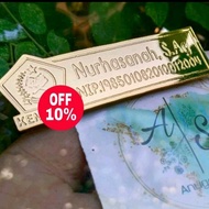 Custom Name Brooch Accessories Code KN883