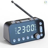 Digital Alarm Clock Radio 3.5 Inch LED Large Display Battery Operated Volume Adjustable FM/DAB Clock Radio with Dual USB Ports Backlight Sleep Timer KTOP LMD
