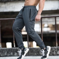 Thin Summer Men Running Pants Sports Training Pants With Zipper Pockets Casual Trousers Jogging Fitness Gym Workout Sport Pants