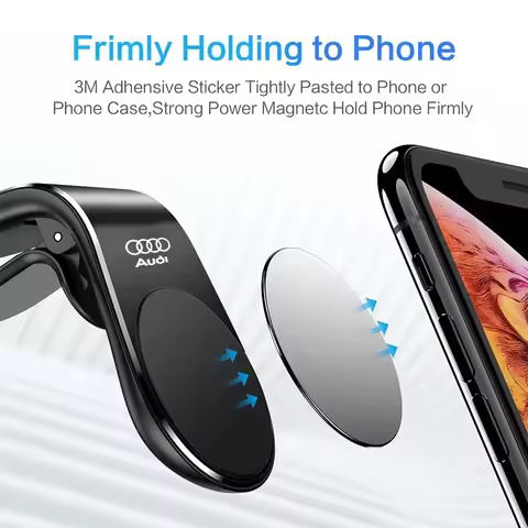2025 Hot Magnetic Car Phone Holder Metal Stand Accessories For Audi Sline A1 A2 A3 A4 A5 A6 A7 A8 Q1