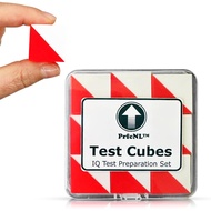 [sgstock] PrfcNL IQ Test Cubes (Red and White) – 9 Kohs Cubes, Practice for Block Design Test, WAIS 