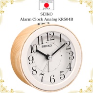 Alarm Clock SEIKO Table Clock Alarm Analog KR504B With LED Snooze Sweep Second light Direct From JAPAN