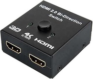 HDMI Bi-Direction 2 Way 4K Switch Ultra HD 30hz 2 Input 1 Output 2x1 AB Intelligent Two-Way Conversion HD Screen Splitter for PS4 Xbox PC Projector etc
