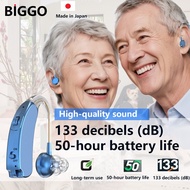 BIGGO Hearing Aid Original Rechargeable Type-c noise reduction Digital Multi segment audio mode J-88