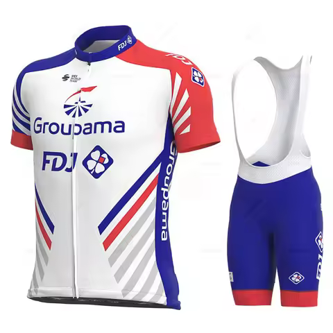 Fdj Team Cycling Jersey Set, MTB Bicycle Clothes, Bib Shorts, Bike Clothing, Uniform, New, Summer, 2