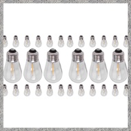(DGHV) 30 Pack 3V LED S14 Replacement Light Bulbs Shatterproof Outdoor Solar String Light Bulbs Warm