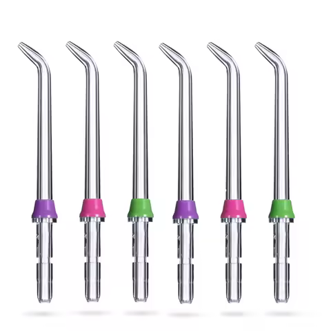 6Pcs Replacement Classic Jet Tips Fit For Waterpik Oral Irrigator Standard Nozzle WP-100 WP-450 WP-2