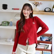 Acasey เสื้อไหมพรมผู้หญิง แขนยาว คาร์ดิแกน งานปัก Jarinya ผ้าไหมพรมสาน ผ้านุ่มใส่สบาย T829