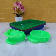 MURAH BANGET !! NAMPAN KOTAK PLASTIK 3Pcs /Nampan cantik/Nampan Persegi/Nampan plastik/Nampan Unik/N