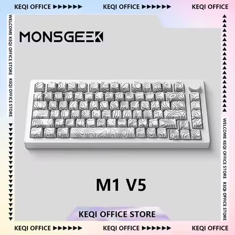 MONSGEEK M1 V5 Mechanical Keyboards 8000mAh RGB Hot Swap Aluminum Tri-mode Wireless Bluetooth Gaming