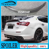 YKSRDNF For Maserati Ghibli Carbon Fiber Spoiler M157 Trunk Lid 4-door Sedan 2014 - 2021 Ghibli M157