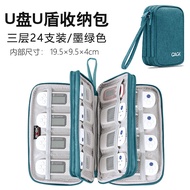 GAGK กระเป๋าถือผ้าใบแบบพกพา U-Disk USB Flash Drive กระเป๋าสําหรับบริษัท Banks โทรศัพท์มือถือ Securit