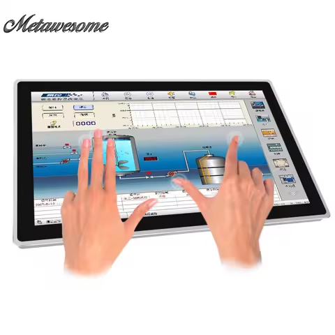 17 Inch Capacitive Touch Industrial Computer All-in-One Win 10 pro Aluminum Alloy Frame Embedded Min