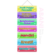 Profil Pelajar Pancasila Hiasan Kelas TK SD SMP Dekorasi Dinding Kelas Profil Pelajar Pancasila