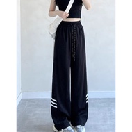 seluar sukan perempuan loose pants 200jin plus saiz seluar kasual pinggang tinggi mm lemak