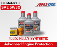 Amsoil Fully Synthetic Gasoline Engine 5w30 Change oil Package 3L for Mitsubishi Mirage with C-415 O