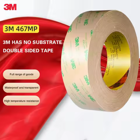 3M 467Mp Double-Sided Tape Transparent No Substrate Thin Tape High Temperature Resistant Nameplate E