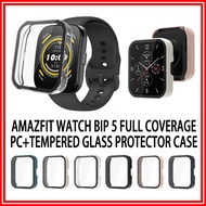 AMAZFIT Bip 5 Tempered Glass Case Amazfit Bip5 / Amazfit Watch Bip 5 Full Protector Casing Amazfit Watch Bip5 Cover