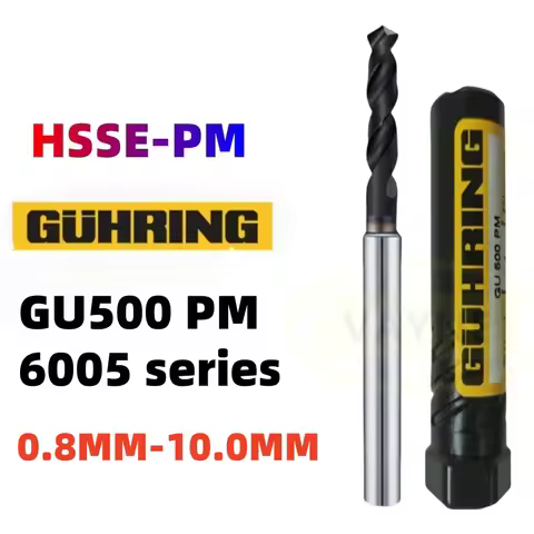 0.8-10mm GUHRING 6005 HSSE-PM GU500 PM 3D Drill Bit Stiffener Shank 0.8 1 1.05 1.35 2 2.65 3 4 5 6 7