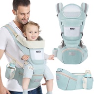 Baby carrier with hip seat Baby Carrier Waist Stool with Storage Bag Kangaroo Shoulder Swaddle Sling