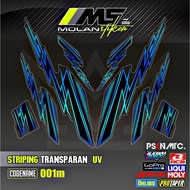 Decal Sticker Striping Variation Transparent Uv Fazzio Yamaha Fazzio 125 Hybrid Fazzio Neo Fazzio Lu