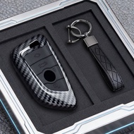 Carbon Car Remote Key Case Cover Shell Fob For BMW X1 X3 X4 X5 X6 F15 F16 G30 G20 3 5 7 Series G01 G