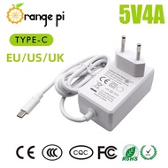 5V 4A Power Supply DC 20W USB type C Power Adapter EU US UK Plug for Orange Pi 5 plus/5B/B/in1 TS / 