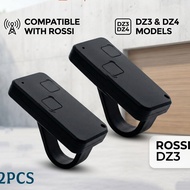 2PCS For ROSSI DZ3 DZ4 Compatible 433MHz Gate Remote Control Handheld Transmitter Garage Door 2 Unit