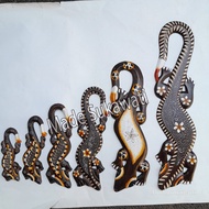 Wooden Crafts Gecko wall decoration Gecko Gecko decoration handmade bali