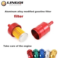 LINGQI Modified Aluminum Alloy Sheel Oil Filter Fit For Dirt Pit Bike Motorcycle ATV Go Kart Petrol 