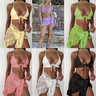 2025 New Style Gauze Skirt Pleated Swimsuit bikini bikini