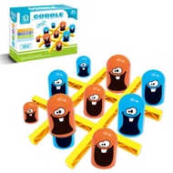 〔 Children's Board Game E7B] Strange Cock Chicken Link Look Tic Tac Toe Chess Big Eat Small All-In-O