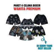 PAKET 6 PCS CELANA BOXER PRIA | BOXER MOTIF | CELANA PENDEK SANTAI