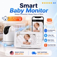 WiFi Baby Monitor 5" Display APP Control PTZ Camera Cry Detection Night Vision ZDN  字符数：91 ✅