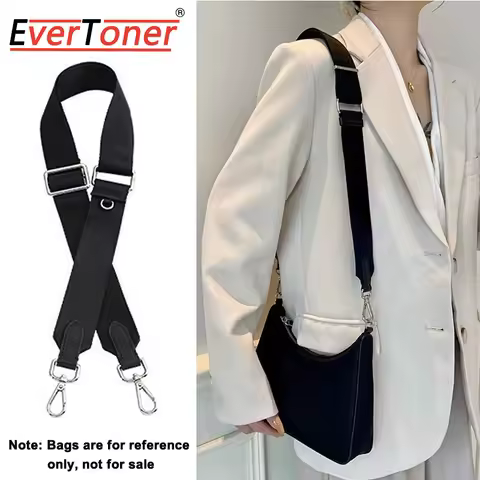 EverToner Canvas Wide Shoulder Strap for Prada Hobo Underarm Bag Five In One Adjustable Bag Replacem