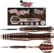 Shot Darts Steel Tip, Tribal Weapon Savage (23g/ 25g), 90% Tungsten Barrels, Front Weighted with Pre