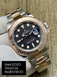 Rolex Yacht master 126621 🖤間玫瑰金 黑面遊艇 🛥️ 40mm 126621  2020年  95%新