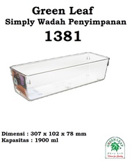 Green Leaf Simply Wadah Serbaguna 1830 1831 / Organiser Kulkas / Storage Tray