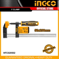 INGCO ปากกาจับชิ้นงาน แคลมป์จับชิ้นงานตัว F F-Clamp 50 x 250 มม รหัส : 150 HFC020501 | 200 HFC020502 | 250 HFC020503 (THT1320501 F-Clamp)