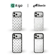 Clear Case And Black Edge Alexis ST Clear&Black Heart Dot Mini