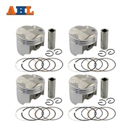 AHL 4pcs/Set STD/  25/  50 Bore Size 55mm/ 55.25mm/ 55.5mm Piston & Ring Kit For HONDA VFR400 VFR 21