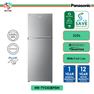 (SAVE 4.0) Panasonic NR-TV341 2-Door Fridge 325L Inverter Energy Saving Top Freezer Refrigerator - NRTV341BPSM NR-TV341BPSM