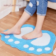 Soft Bathroom Rug Bath Mat Cat Footprint Design Bath Mat,Anti-Slip