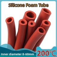 Silicone Foam Tube Heat-resistant Silicone Sponge Tube 8~60mm Silicone Hollow Round Tube Insulation 