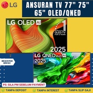 LG TV Smart OLED QNED NANO 75" 77" 65" Gaming Television Android 65inch Ansuran Bulanan